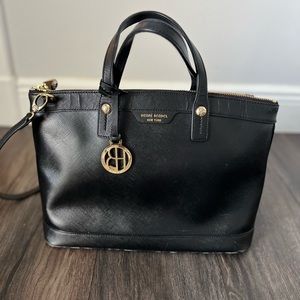 Henri Bendel Black Satchel